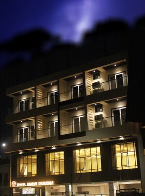 Front of property – evening/night - Hotel Indian Heritage (Raipur)