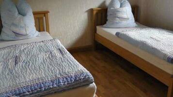 2 slaapkamers, beddengoed