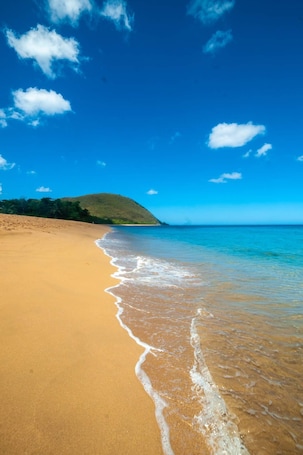 On the beach, sun-loungers, beach towels. COZY COTTAGE + NETFLIX + WIFI + JACCUZZI + PARKING