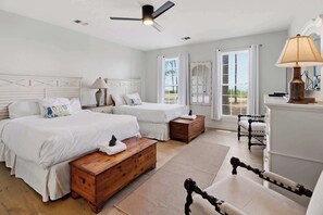 2 bedrooms, travel crib, WiFi, bed sheets