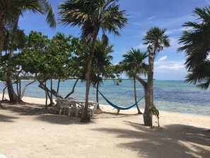 En la playa 