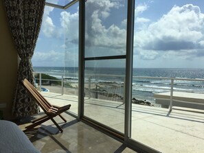 Vista a la playa o el mar