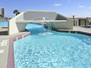 Indoor pool, outdoor pool