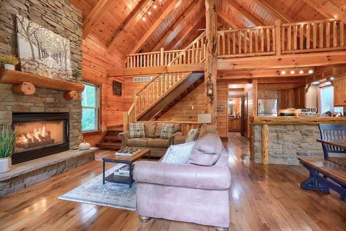 Smart TV, fireplace, DVD player, foosball