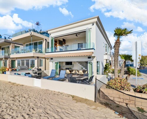 Luxueuse maison de 4 chambres et 4 salles de bain sur le sable avec 2 suites principales