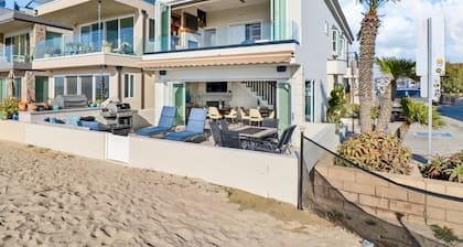 Luxueuse maison de 4 chambres et 4 salles de bain sur le sable avec 2 suites principales
