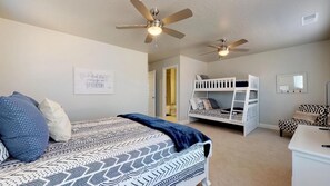 3 bedrooms, travel crib, free WiFi, bed sheets