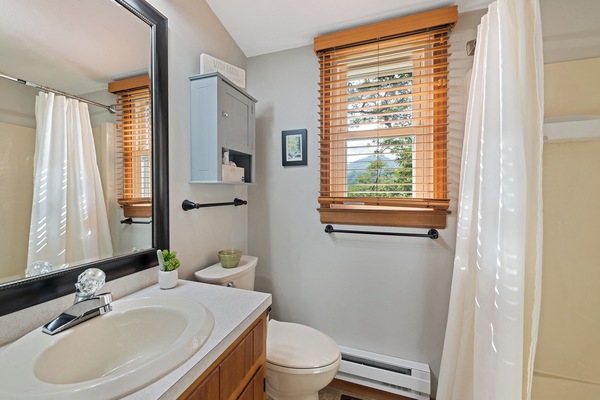 Master bath with full tub/shower