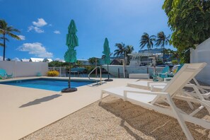 Outdoor pool, a heated pool - Angler's Dream charming 2-bedroom, 2-bath half duplex, just minutes from beautiful Sombrero Beach! (Marathon)