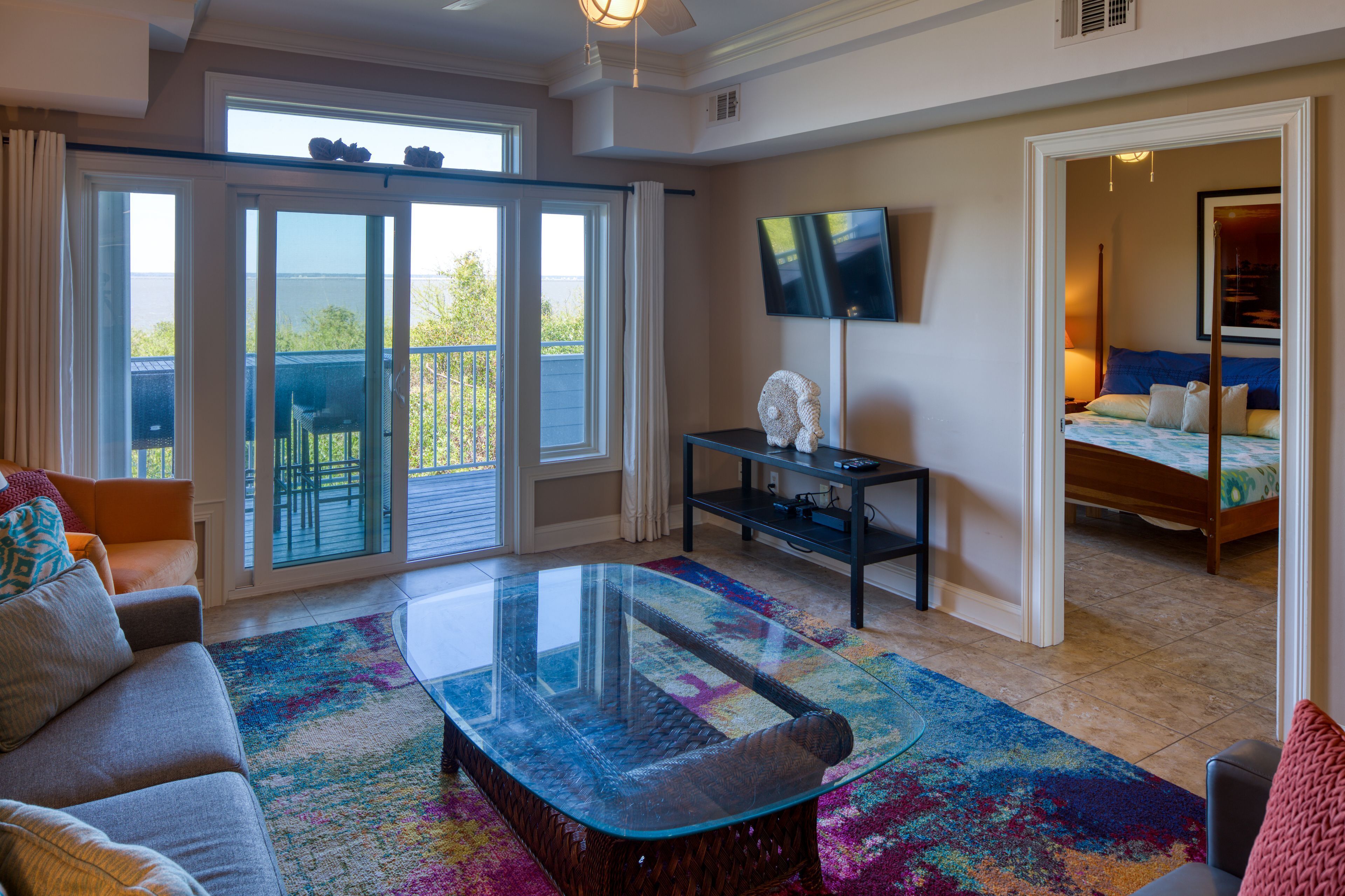 Watch the Dolphins and Ships From Balcony!