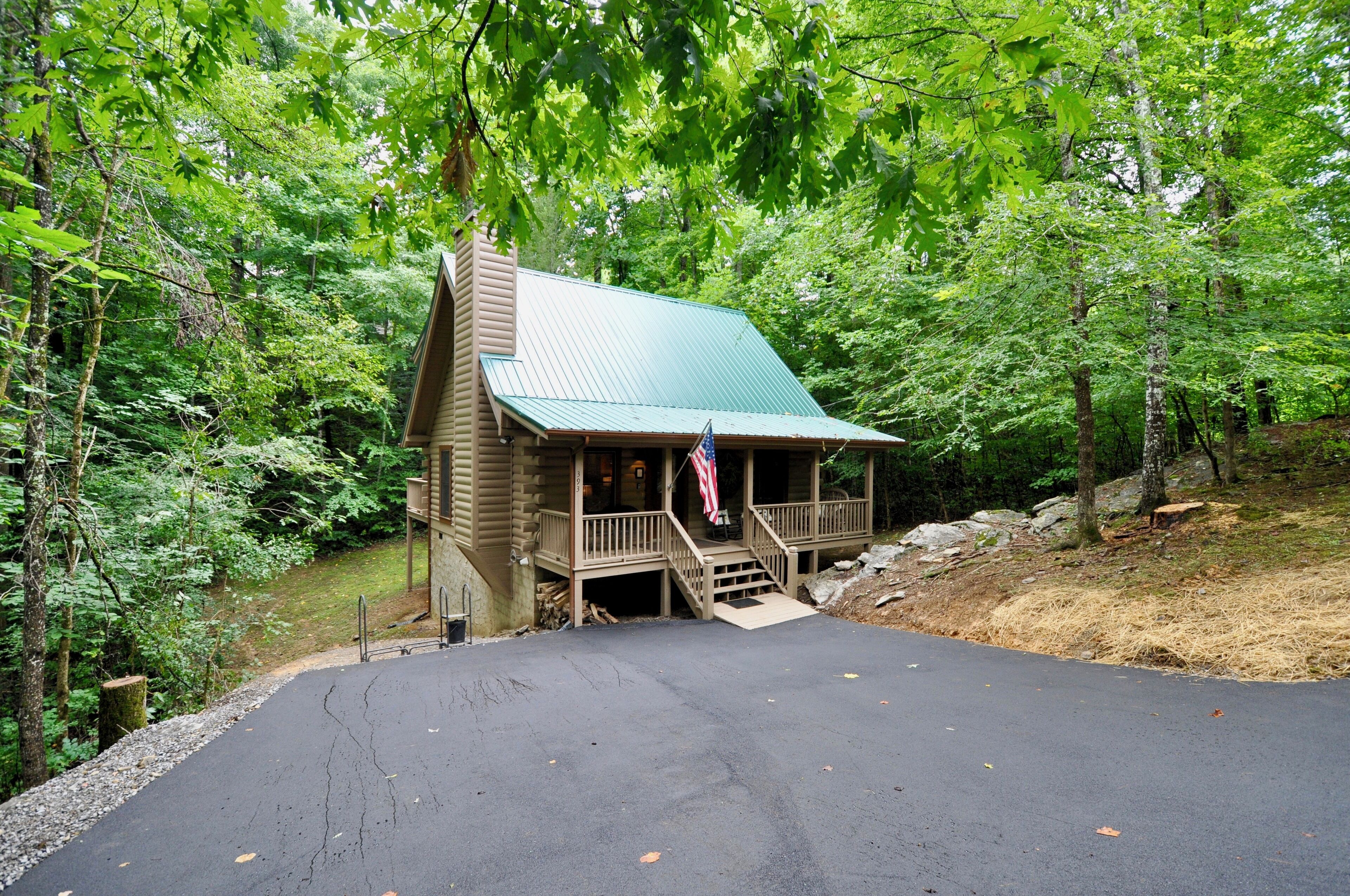 Newly paved driveway with easy access.