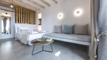 Apartment, Sea View (Aelia 2) | 1 bedroom, blackout drapes, soundproofing, iron/ironing board