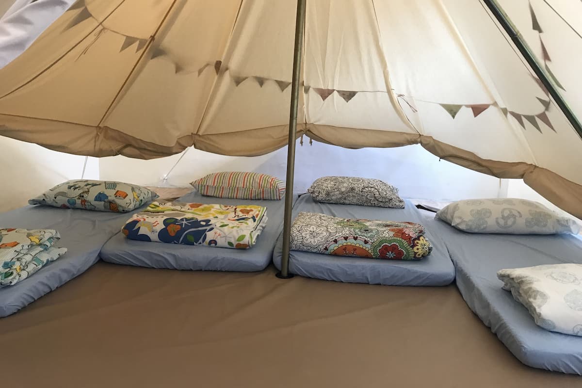 Blackout curtains, rollaway beds, free WiFi, bed sheets