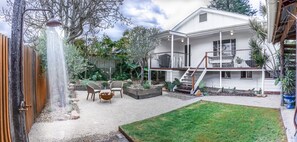 Terrace/patio - 1932-beachside timber eco home (Mylestom)