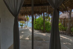 Interior - Beachfront Villa with pool & waterfall: Gorgeous sandy beach (Tulum)