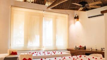 Massage op het strand, massagebehandelingen