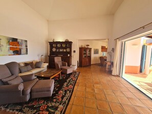 Fernseher, Kamin, DVD-Player, Bücher