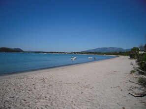 Beach nearby, sun-loungers - Apartment in independent RDJ ds villa Ste Lucie de Porto Vecchio classified 3 *. (Zonza-Sainte Lucie Porto Vecchio)