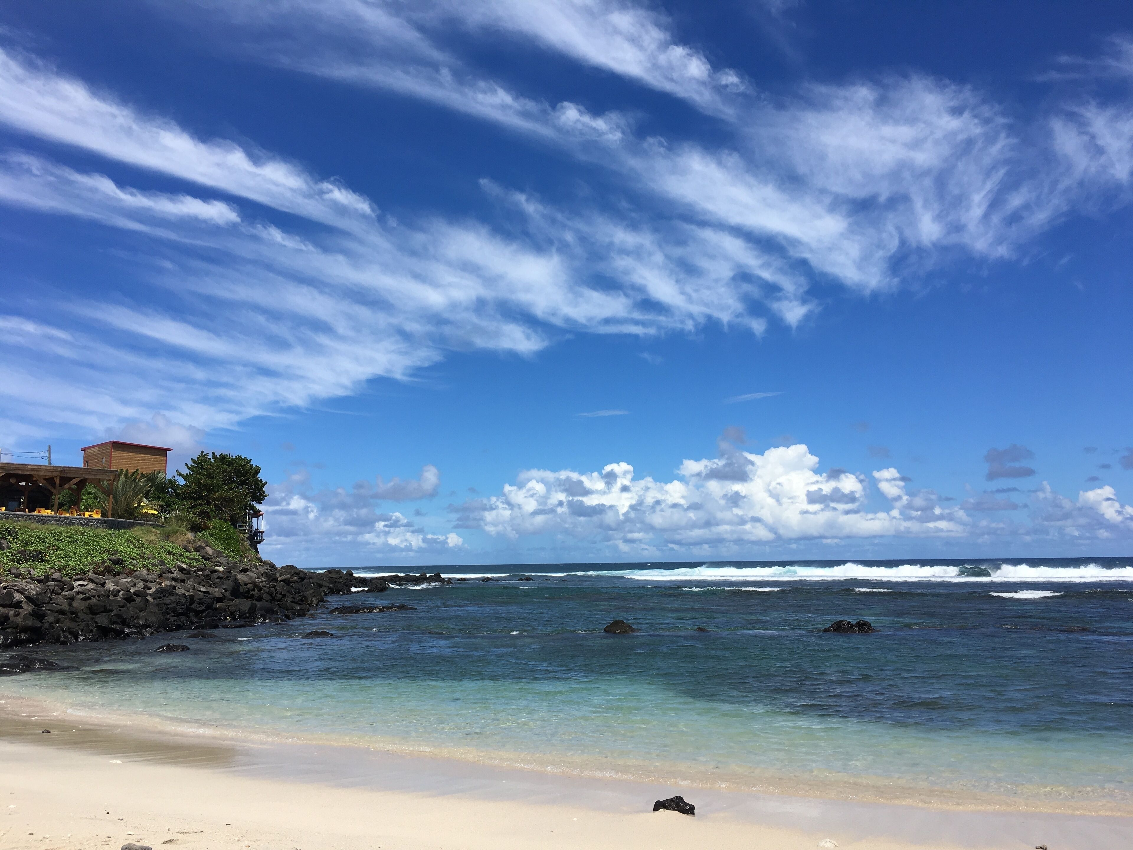 Sun-loungers, beach towels