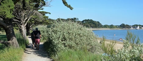 Aan het strand