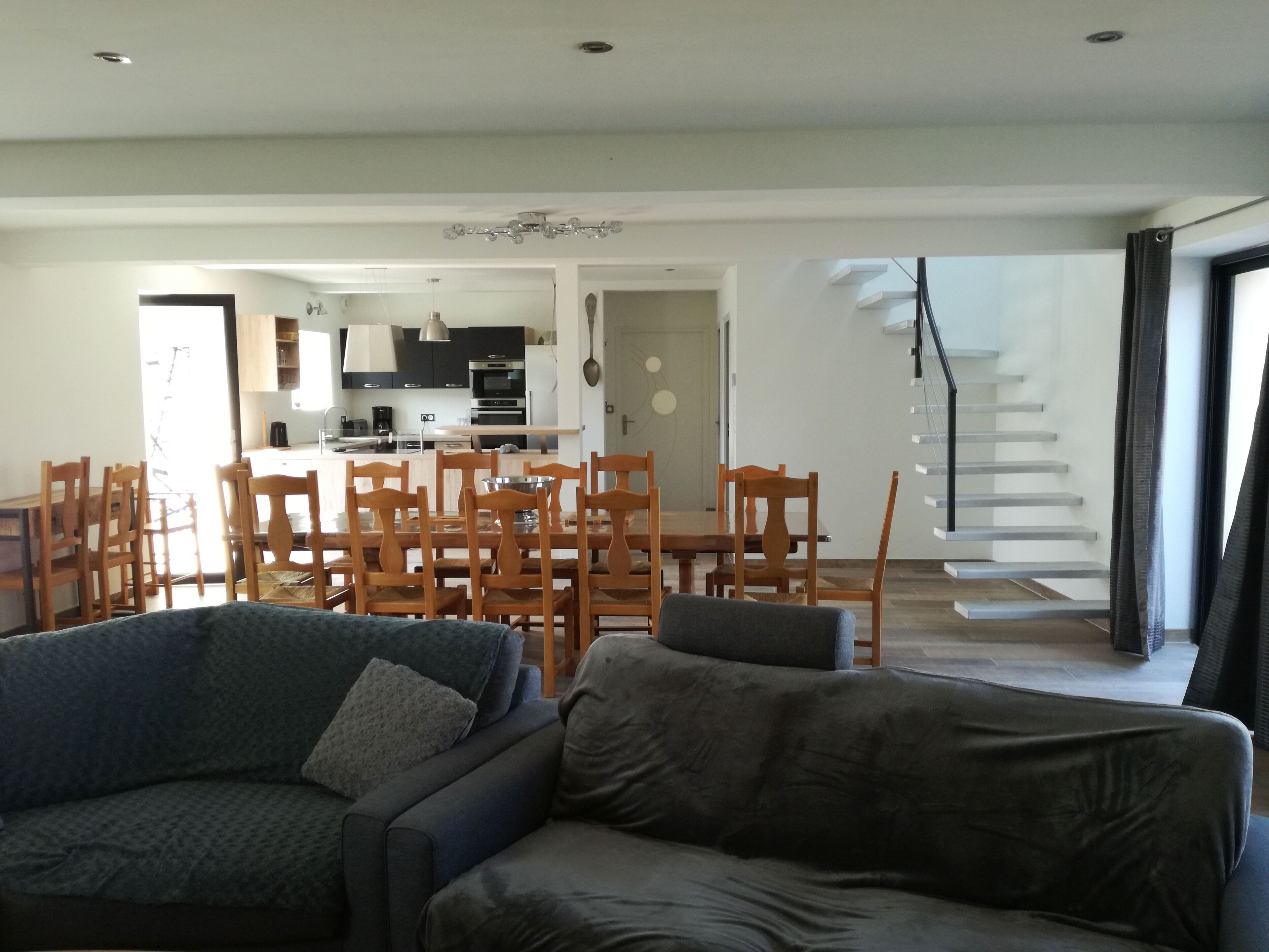 Longère 13 - 15 pers 300 meters from the sea, indoor swimming pool access