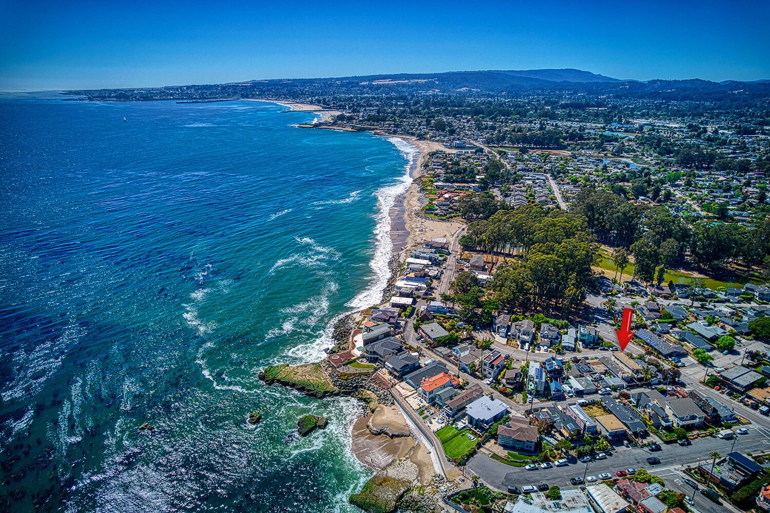 منظر من الجو على ارتفاع عالٍ