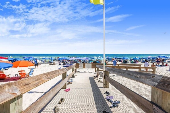 On the beach