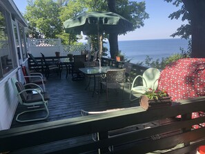 Outdoor dining - July 28-3 Awake with the sound of the waves, lunch watching boats, sunset dinner (Grand Haven)