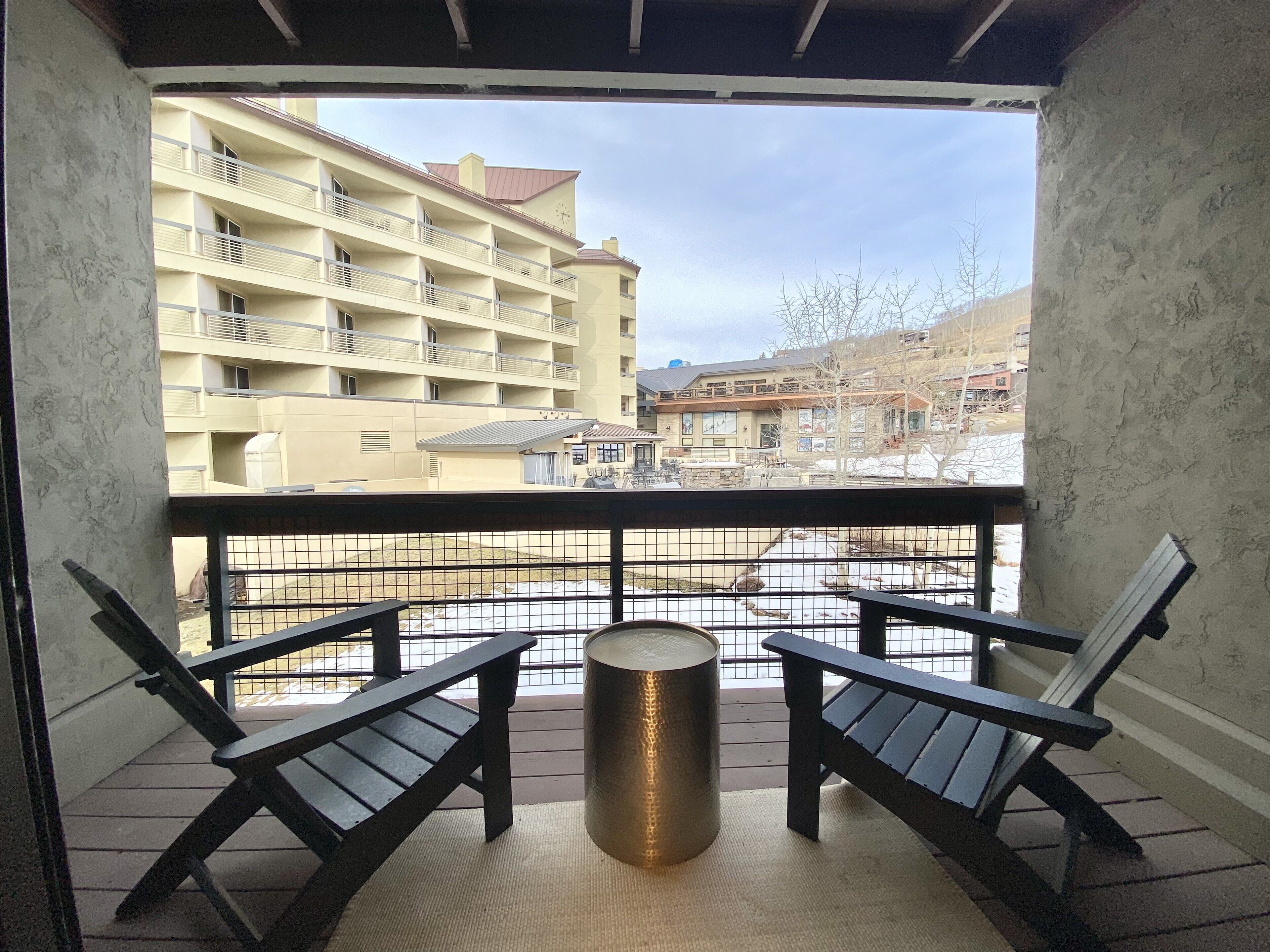 One of two balconies