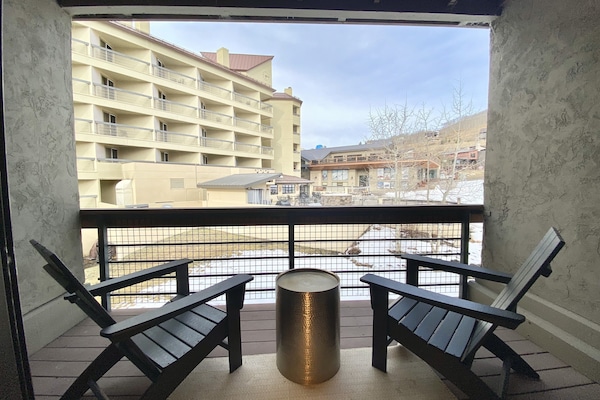 One of two balconies