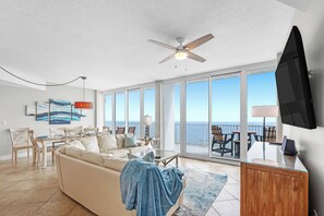 Smart TV, DVD player, books