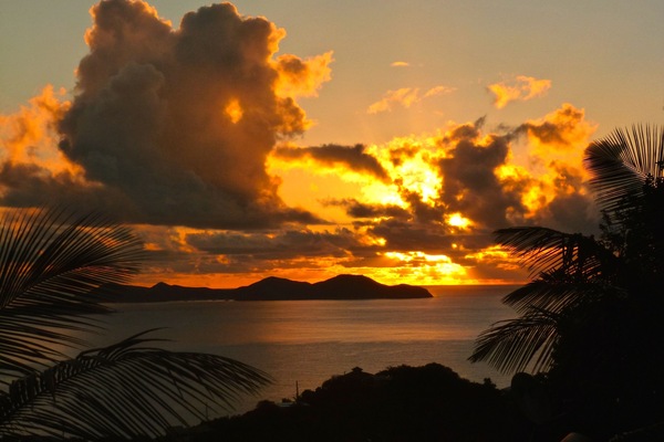 Sunrise over BVIs (taken from driveway)