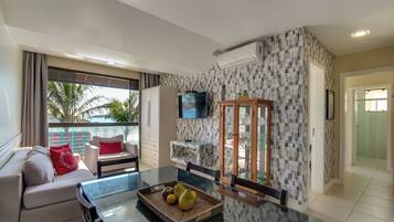 豪華公寓, 2 間臥室, 海景 | 飯廳