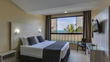 Double Room, Sea View | Blackout drapes, iron/ironing board, free WiFi, bed sheets