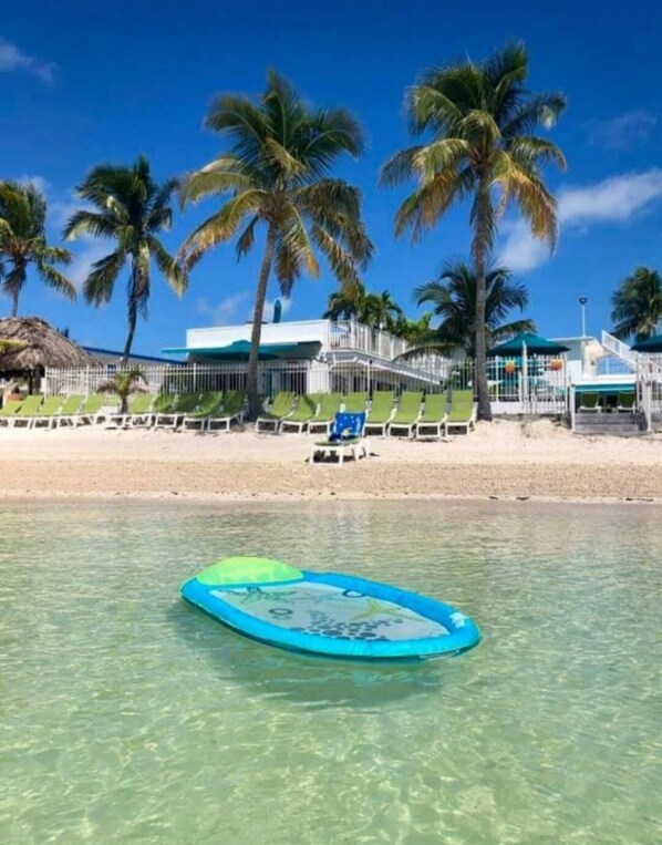 Sun loungers, beach towels