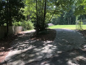 Entrance through gate 