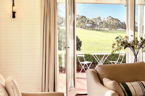 Interior glimpses with the views beyond.