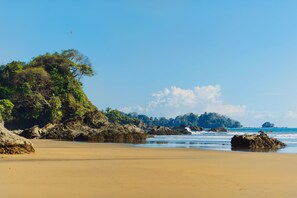 Ubicación a pie de playa, tumbonas y toallas de playa