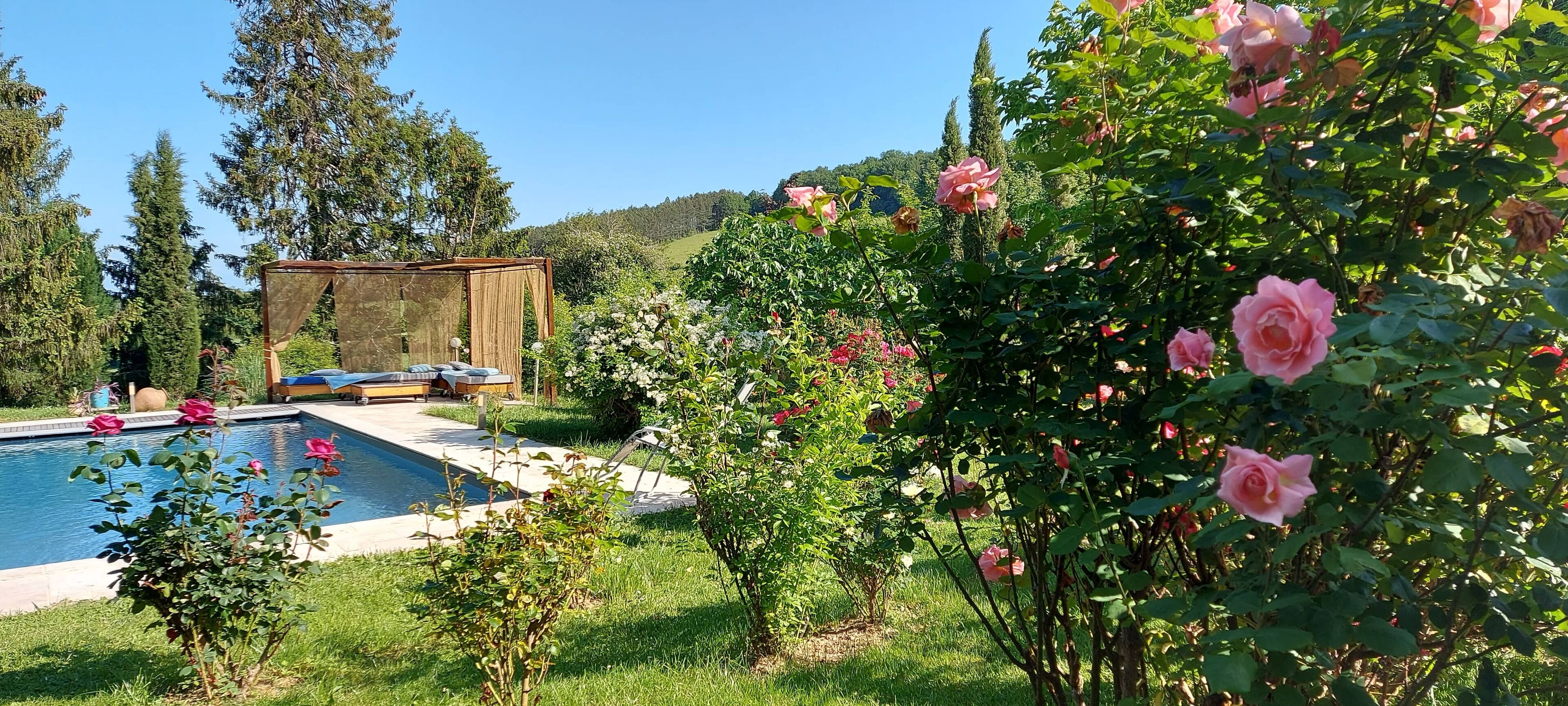 A heated pool