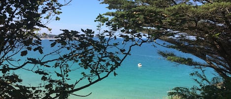Plage à proximité, chaises longues