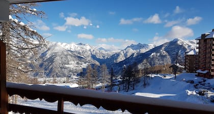 Risoul Apartment T2 4 für Antarès Abfahrt und Rückkehr Ski-in Ski-out