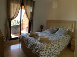 2 bedrooms, in-room safe, iron/ironing board, WiFi