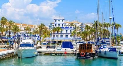 Estepona, Casares TrĂšs bel appartement vue imprenable mer et golf