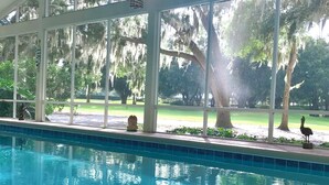 屋外プール、温水プール