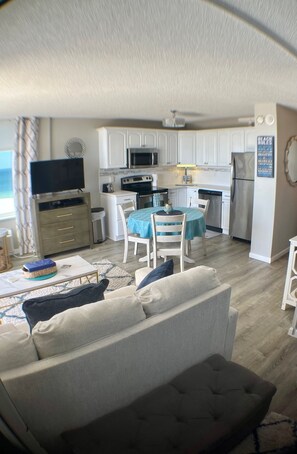 TV, DVD player - 603A Spectacular Gulf Views w Updated Accommodations (Fort Myers Beach)