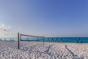 On the beach