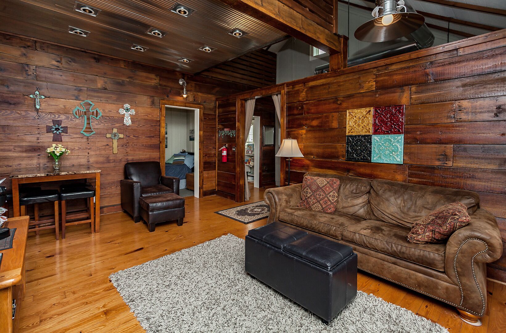 The Corn Crib Is A Fully Furnished Rental Cabin In The City, With A Country View