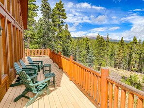 Terrace/patio - Private, Mountain Views, Large Deck, Hot Tub - Alpenhaus (Fairplay)