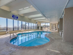 Indoor pool, a heated pool