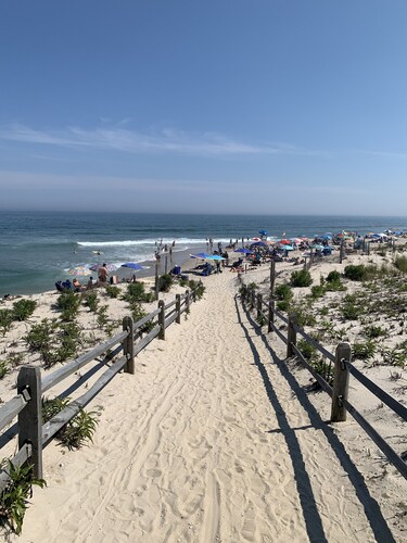 Ocean Side Cape Five Houses from the Beach